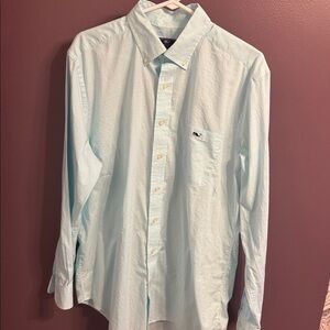 Vineyard Vines Slim Fit Tucker Shirt size large 100% cotton